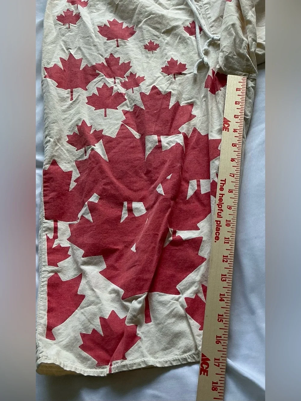 Vintage Sweet Sacks Linebacker Canada Cloth Shorts 1990s Drawstring Potato Sack